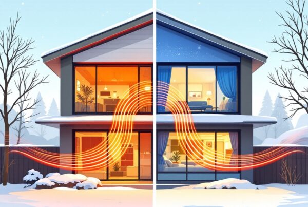 Winter window tinting installation in Chattanooga showing energy savings and comfort