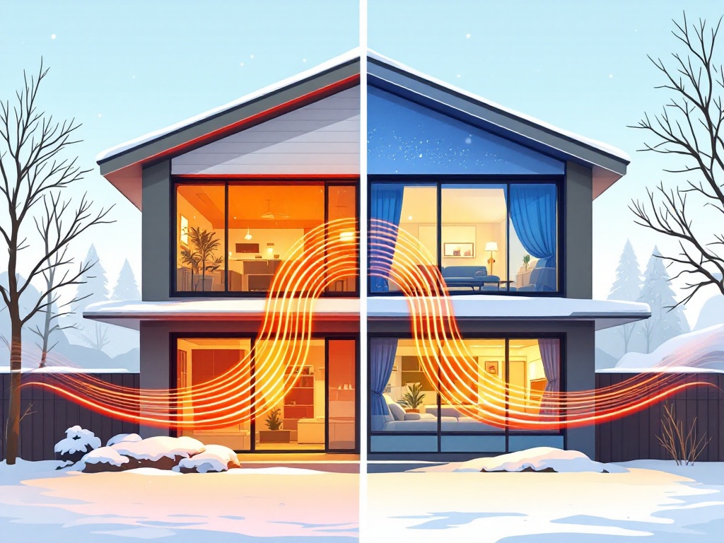 Winter window tinting installation in Chattanooga showing energy savings and comfort